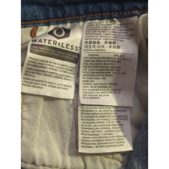 Levi's 501 Skinny Jeans Men's 27x28‎ Denim Button Fly Light Wash Casual Stretch - Picture 10 of 16